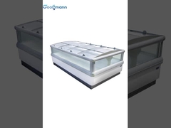 ثلاجة عرض سوبر ماركت مفتوحة السطح 1900 لتر تذويب أوتوماتيكي 2. 05 م الارتفاع