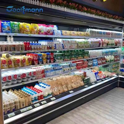 ثلاجة عرض الكيك السفلية من الفولاذ المقاوم للصدأ ، 2500 لتر 580 كجم مع فريزر عرض مفتوح