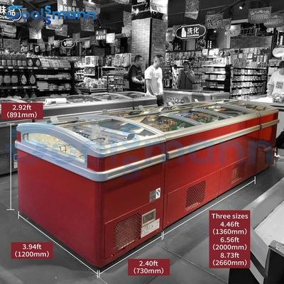 محطة غاز ETL ومحل صغير ثنائي الجانبين جزيرة مفتوحة المجمد