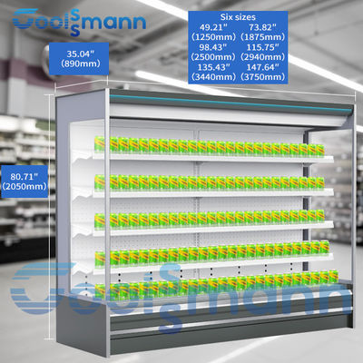 مبرد متعدد الطوابق بشاشة عرض مشروبات مع ثلاجة عرض ستارة ليلية